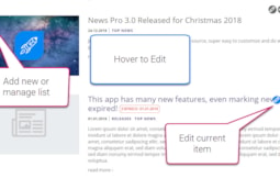 DNN News App - Hover to edit